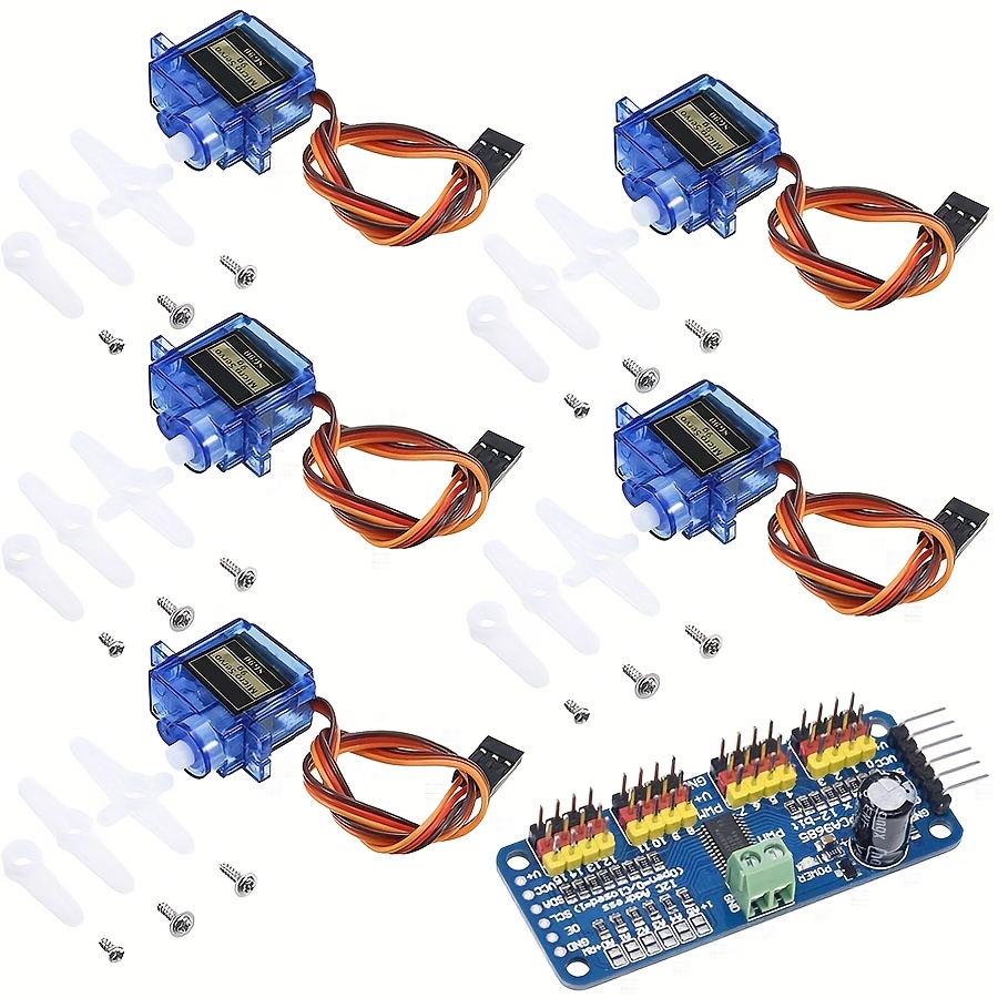 Robot Arm Motor - 5 шт. сервоприводов SG90 9G +