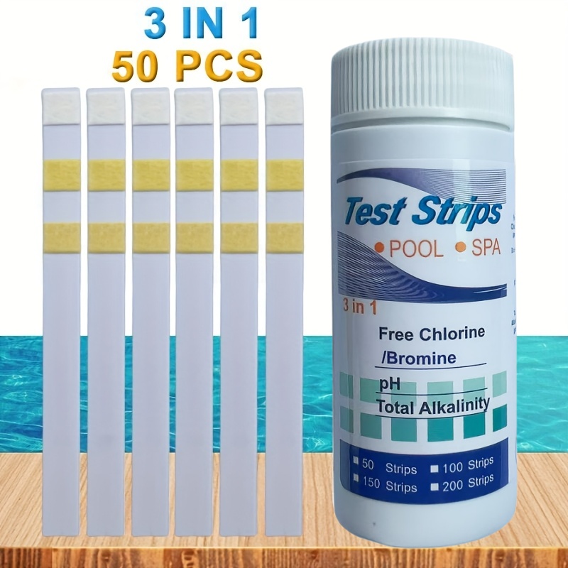 Ph Strip Test - Тест-полоски для хлора PH, спа, бассейн,