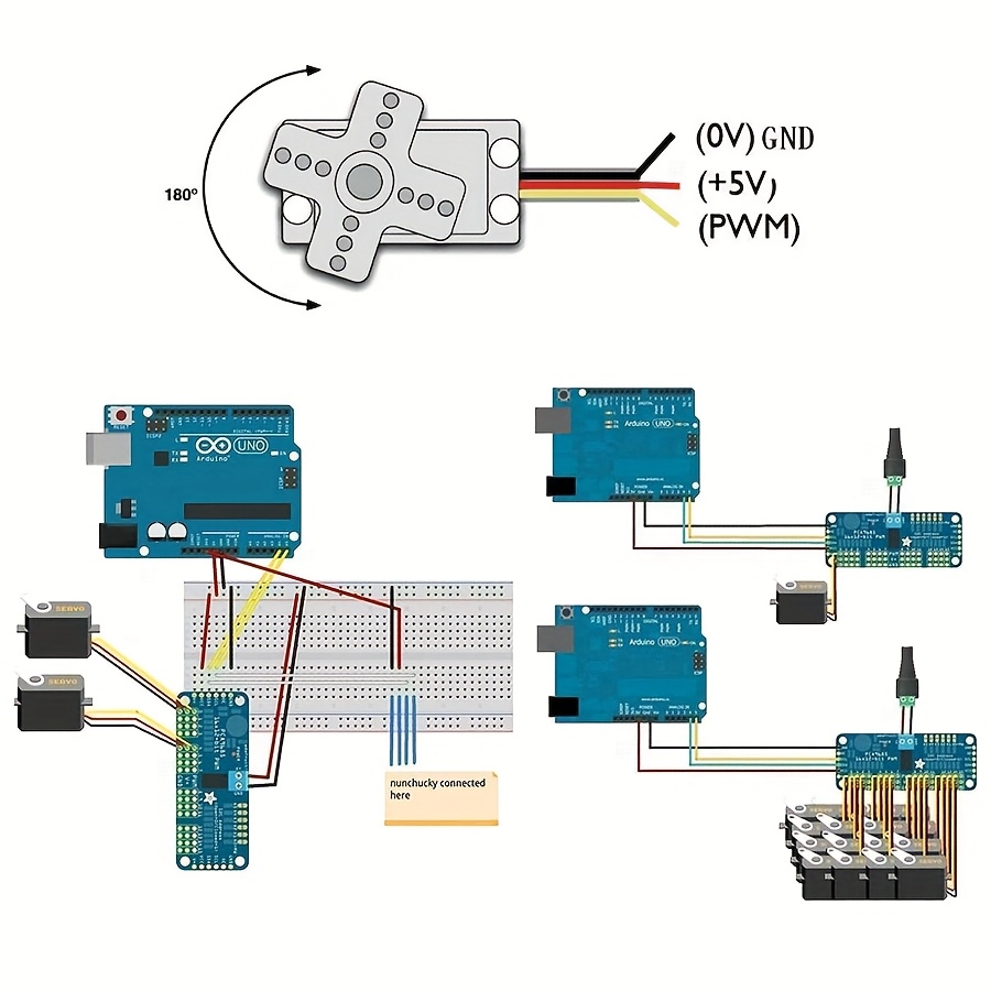 5 шт. сервоприводов SG90 9G +  – обзор и цена Robot Arm Motor