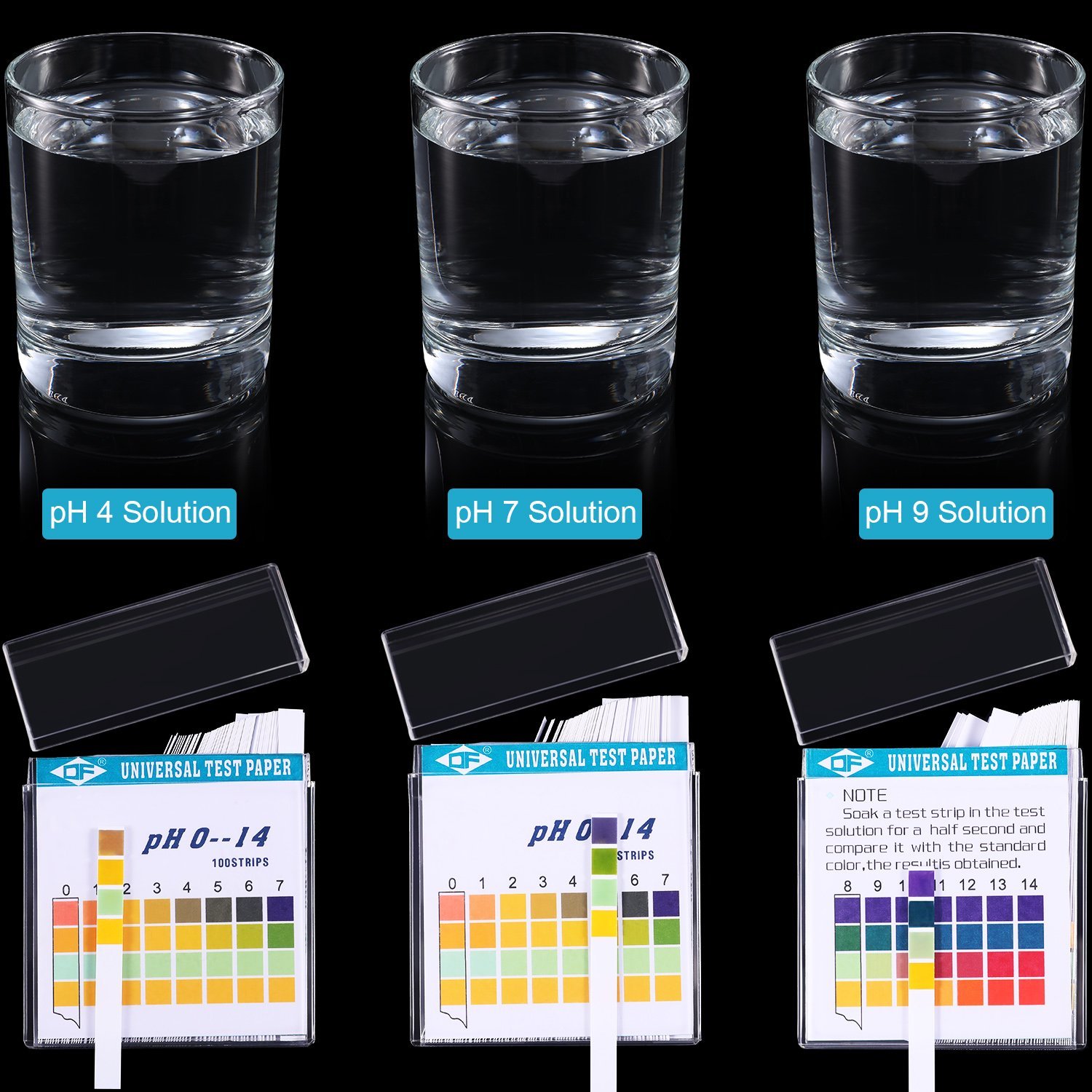 100 полосок 0-14 PH, индикатор – обзор и цена Water Testing Kit